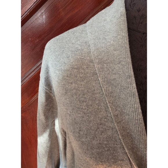 American Eagle Outfitters Light Gray Button-Up Cardigan Sweater L Prep Fit - Picture 2 of 8